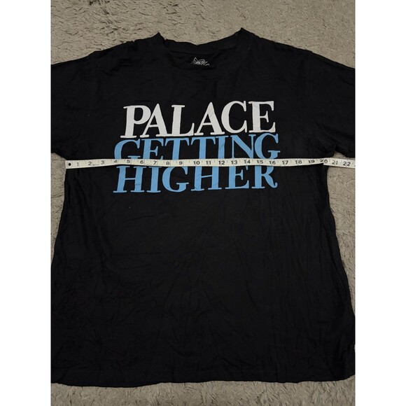 Palace Skateboards Shirt Mens MEDIUM Black crew neck cotton Size L - Picture 4 of 7